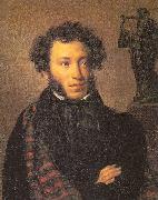 Orest Kiprensky The Poet, Alexander Pushkin Sweden oil painting reproduction